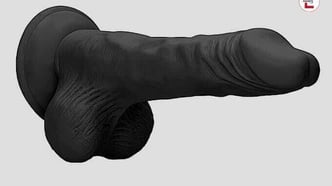 Sextoy-Test: der schwarze Riesendildo “Dong with Testicles”