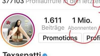 Instagram: Eine Million Fans bei Texas Patti