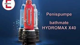Die Penispumpe bathmate Hydromax X40 in blau