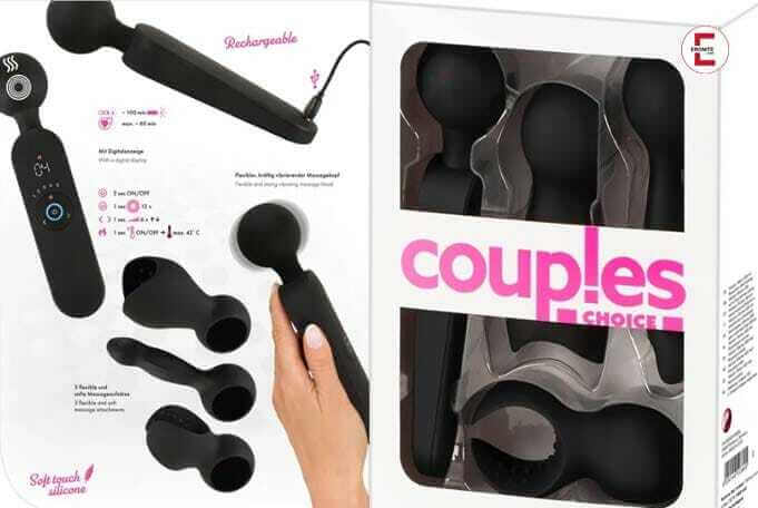 Sextoy-Test: Massagestab Wand Vibrator mit 3 Aufsätzen
