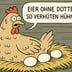 Eier ohne Dotter: So verhüten Hühner!