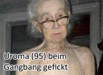 Uralte Gangbang-Oma mit Schlauchtitten