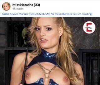Fetischcasting in Berlin mit Domina Lady Nadine Bauer