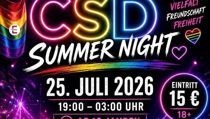 Event-Ankündigung: CSD Summer Night in Stuttgart