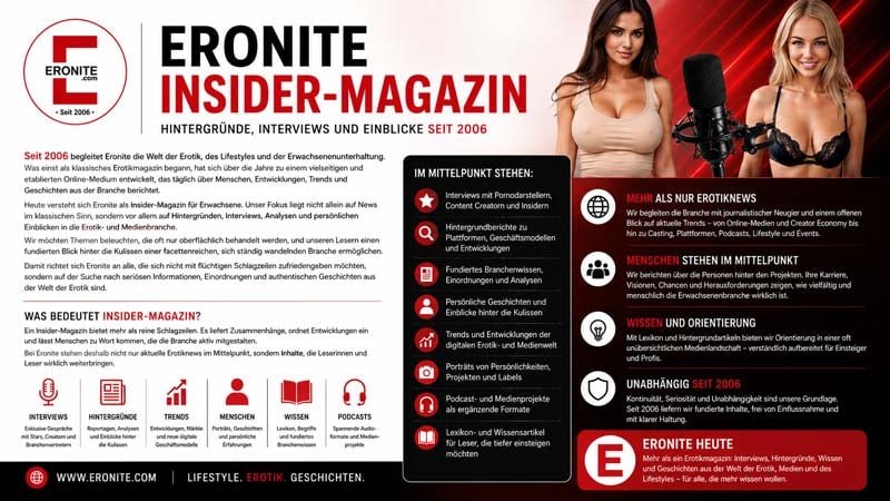 Eronite Insider-Magazin – Hintergründe, Interviews & Einblicke seit 2006 Eronite Insider-Magazin – Hintergründe, Interviews & Einblicke seit 2006