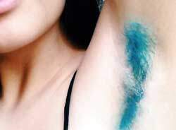 Color underarm hair – the new trend?