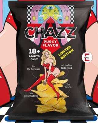 Slippery snack: vagina flavored chips