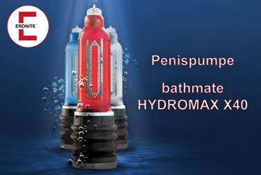 Die Penispumpe bathmate Hydromax X40 in blau