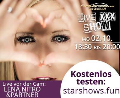 Starshow Lena Nitro live mit Partner - Kostenlose Webcamshow