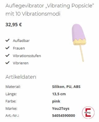 Vibrating Popsicle: Cooler Vibro-Spaß mit Eis am Stiel Vibrating Popsicle: Cooler Vibro-Spaß mit Eis am Stiel