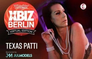 Texas Patti repräsentiert die XBIZ-Awards 2021 Europe